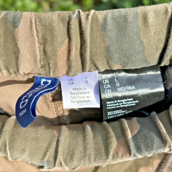 H&M Men’s Camo Pants - Cargo Military Style - Picture 4 of 7